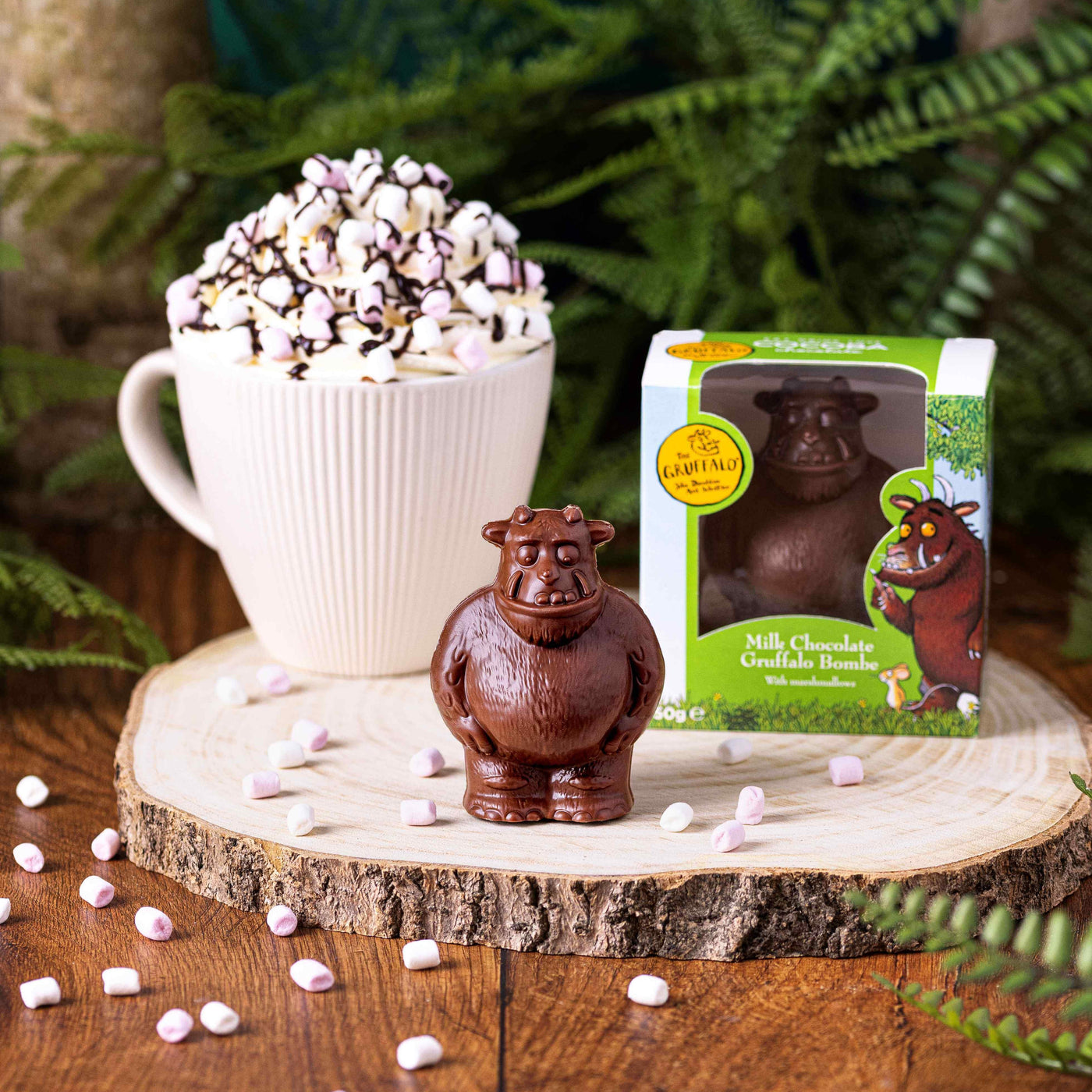 Gruffalo Hot Chocolate Bombe with Marshmallows (single)