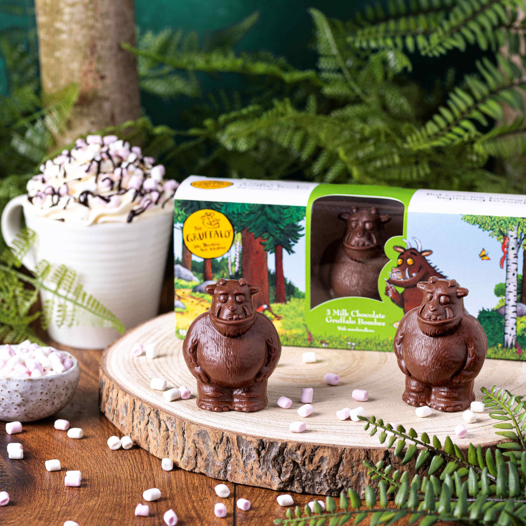 Gruffalo Hot Chocolate Bombes with Marshmallows (3 Bombes)