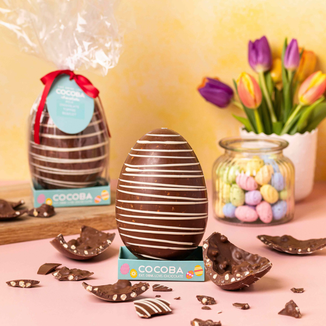 Eggstraordinaire Creation - Toffee & Shortbread Pieces Easter Egg, 250g