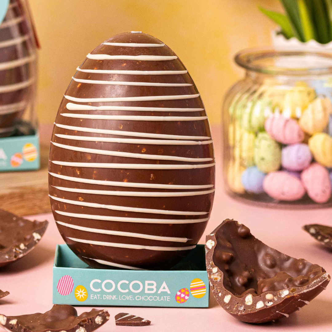 Eggstraordinaire Creation - Toffee & Shortbread Pieces Easter Egg, 250g